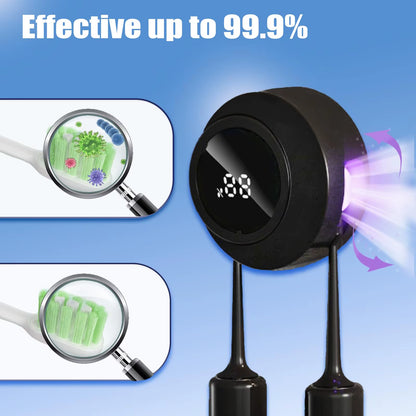 Smart Toothbrush Holder & Wall Mounted Toothbrush Holders, LED Automatic Sensing Toothbrush Cleaner for Home and Travel