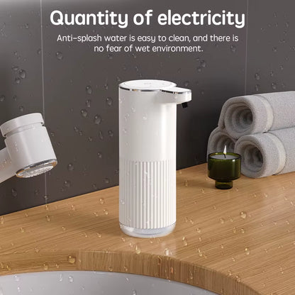 HQ Automatic Soap Dispenser Bathroom Accessories Automatic Liquid Soap Dispenser 360ML TYPE-C White 4 Level Foam Soap Dispenser